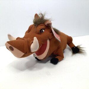 Disney The Lion King Pumba 13" Plush Stuffed Animal Toy with Tag Brown‎